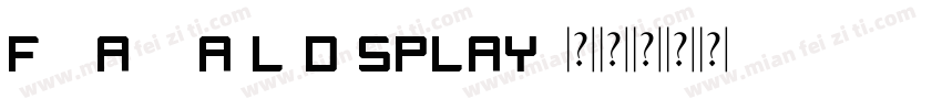 financail display字体转换